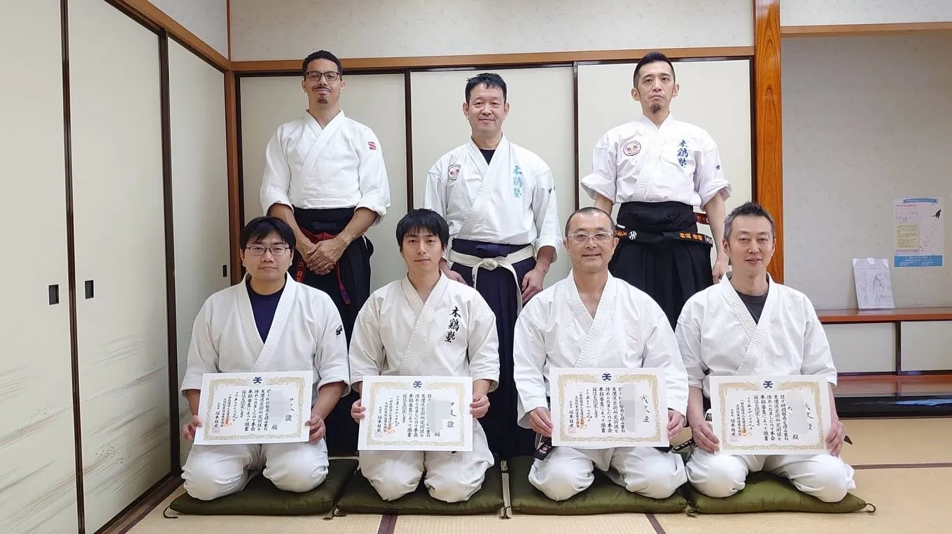 今日は三鷹で天庸流柔術東京支部・昇段審査会でした。