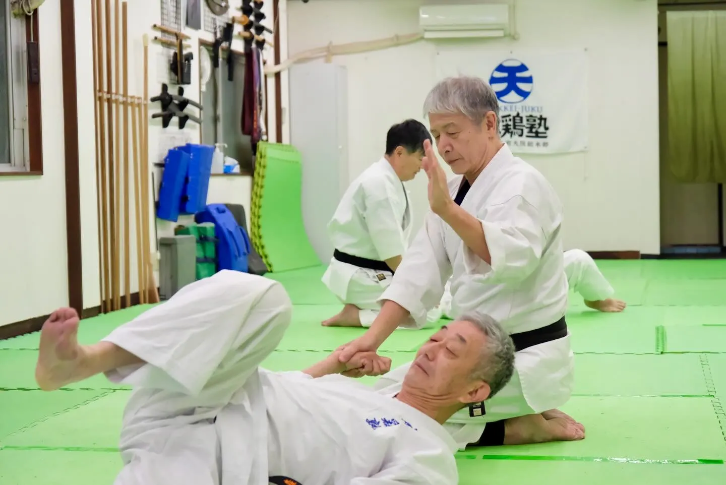 天庸流柔術は自分から攻める技ではなく、身を守る技を主体にして...